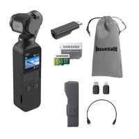 DJI Osmo Pocket Gimbal 3-Axis Stabilized Handheld Camera with 64GB MicroSDXC Card Supports 4K Video