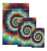 Smell Proof Bags by Cannaline - Tie-Dye Design (10, Medium)