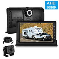 ZSMJ Backup Camera Dash Camera High-Speed Observation DVR System for RVs/Trucks/Trailers/Motorhomes 7 inch FHD 1080P G-Sensor, Motion Detection&Loop Recording, IP69K Waterproof Night Vision