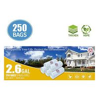 Chef's Smile, 2.6Gallon,Trash Bags/Garbage bags,ONLY $0.06/count,for Bathroom,Office,Kitchen,Garage