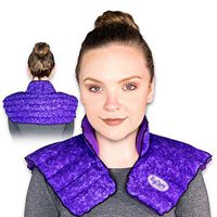 MyCare Heating Pad | Microwavable Large Neck and Shoulder Wrap for Instant Pain Relief - Weighted and Deep Moist Heat Pack for Stiffness, Arthritis, Bursitis, and Relaxation - Safe Natural Home Remedy