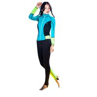 Fine Women's Diving Suit Hooded Sunscreen Clothing, UV Protection Long Sleeves Dive Skin Suit - for Swimming/Scuba Diving/Snorkeling (Sky Blue, XXL)