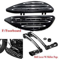 Frames & Fittings Motorcycle Black CNC Cut Driver Floorboard+Toe Shift Lever Shifter Pegs for Harley Electra Street Tri Glide CVO Ultra Limited