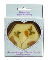 Auroshikha Flower Candles Geranium
