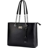 Laptop Tote, Gorgeous PU Leather Laptop Tote Bag Fits Up to 15.6 IN Classy & Professional Design for Women