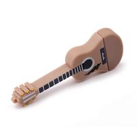 FAgdsyigao 4GB 8GB 16GB 32GB 64GB Mini Guitar U Disk, USB Flash Drive Memory Storage Stick for PC Computer Brown 64G