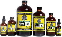 Pure Black Seed Oil - 100% Pure Nigella Sativa - Cold Pressed - Vegan - Non GMO - 16 oz - in Glass Bottle - Herbal by Nature