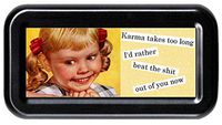 Karma Takes Too Long; I'd Rather Beat The S**t Out of You Now Sarcasm Funny Retro Tampon Case