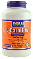 CARNITINE TARTRATE 1000mg - Now Foods - 100 - Tablet