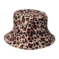 Lataw Adult Cap Sun Hat Unisex Fashion Daily Leopard Outdoor Leopard Fishing Hunting Hiking Travel Casual Pot Bucket Comfort Hats