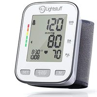 Lightstuff Easy Digital Blood Pressure Monitor with Irregular Heart Beat Indicator : FDA-Approved, Portable Wrist-Cuff for Dependable, Painless BP Monitoring at Home