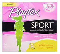 Playtex Tampons Sport Regular Unscented 36 Count (3 Pack)