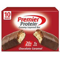 Premier Protein 20g Protein bar, Chocolate Caramel, 2.08 Oz, (10Count), 10 Pack