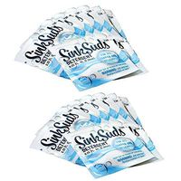 SinkSuds Travel Laundry Detergent Liquid Soap + Odor Eliminator for All Fabrics Including Delicates, (TSA Compliant), 16 Sink-Packets (0.25 fl oz Each), White