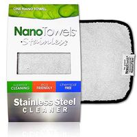 Nano Towels Stainless Steel Cleaner | The Amazing Chemical Free Stainless Steel Cleaning Reusable Wipe Cloth | Kid & Pet Safe | 7x16" (1 pc)