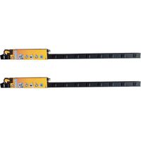 Prime Wire & Cable PB800012 12-Outlet 4-Foot Metal Power Strip with 6-Foot Cord, Black, 2-Pack