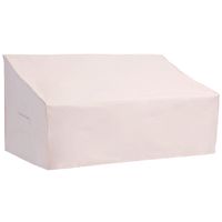 Patio Watcher Medium Outdoor Loveseat Bench Cover, Durable and Waterproof Patio Furniture Sofa Cover, Beige
