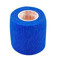 Pack of 3 Rolls Waterproof Self Adhesive Bandage Tape Finger Joints Wrap Sports Care (2 inch*6yds, Blue)