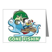 Note Cards (10 Pack) Gone Fishin Fishing Fisherman