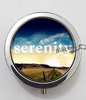 BlackKey Serenity Beautiful Inspirational Word 3-Compartment Decorative Pocket Gift Box Case Organizer for Pill, Color 1 -1667