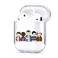 Raleighsee Stranger Things Cartoon AirPods 1/2 Generation TPU/PC Protective Case Anti-Fall Portable Bluetooth Headphone Box Protective Cover(Style7)