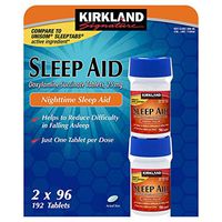 Kirkland Sleep Aid (Doxylamine succinate) 25 mg 192 Tablets - Brand New Sealed
