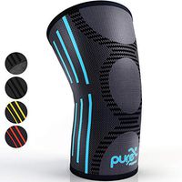 Pure Support Knee Brace Compression Sleeve Support | Patella Stabilizer for Meniscus Tear | Arthritis Pain for Running | Crossfit | Sports | Women | Men