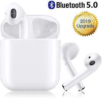 Bluetooth Earbuds, White Wireless Earbuds in-Ear Headphones Hands Free Noise Cancelling Headset Compatible with iPhone XR X 8 8plus 7 7Plus 6 6plus Samsung Galaxy S9 S8 Huawei & Other Apple Airpods Di