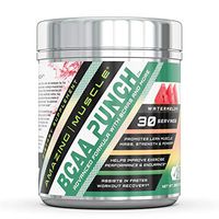 Amazing Muscle-BCAA Punch - Advanced Formula with BCAAs, CarnoSyn Beta Alanine, Taurine and More - Promotes Lean Muscle Mass,Strength & Power - 30 Servings (Watermelon)
