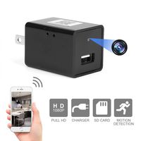 ViFun Spy Camera Hidden Camera Full HD 1080P Surveillance Camera Motion Detection Cam Small Indoor Video Recorder Mini Spy Nanny Camera Charger