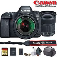 Canon EOS 6D Mark II DSLR Camera with 24-105mm f/3.5-5.6 Lens (International Model) (1897C021) - Starter Bundle