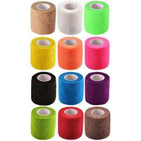 13peas Self Adherent Cohesive Elastic Wrap Bandage Rolls First Aid Tape Athletic for Sports, Wrist,Ankle,Sprains,Swelling 12 pieces(Rainbow Color)