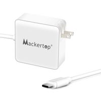 Mackertop 87W USB-C Type C Power Adapter Charger Compatible with MacBook Pro 15 Inches (MNF82LL/A)