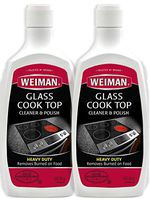 Weiman Glass Cook Top Cleaner and Polish - 20 Ounce (2 Pack) Heavy Duty Non-Scratch Glass Ceramic Safe Non-Abrasive Stovetop Cooktop Cleaner