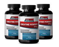 Organic Creatine Powder - Creatine Powder 100mg - Weight Gains and Strength with Pure Creatine Powder (3 Bottles)