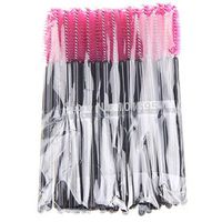 Corcrest(TM) 50pcs/PCAK make up brush 4Color Synthetic Fiber One-Off Disposable Eyelash Brush Mascara Applicator Wand Brush