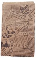 50 Bags 6" x 9" Newspaper Print Flat Plain Paper or Patterned Bags for candy, cookies, merchandise, pens, Party favors, Gift bags