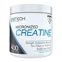 LabTech Micronized Creatine, Unflavored, No Fillers, 400g, 80 Servings