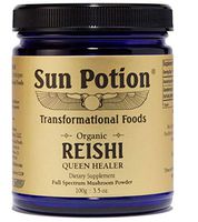 Sun Potion Transformational Foods! Tonic Herbs and Superfoods Organic Powder Drink! Blend of Medicinal Plants, Adaptogenic Mushrooms, Algae, and Superfoods! Choose Your Powder Drink! (REISHI)