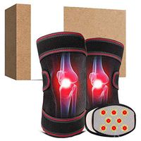 HPYEP Self-Heating Knee Pads with Detachable Magnet Therapy Warm Mat and Flannel Warm Gasket,SBR Warm Material,3 Velcro Fixed