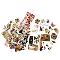 DIY Notebook Laptop Stickers Pack, Vsco Girl Kids Washi Sticker for Laptop Notebook Scrapbook Diary Album Luggage Water Bottle Stationery Scrapbooking Stamping Stickers, Pack of 60pc