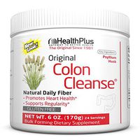 Health Plus Colon Cleanse - Natural Daily Fiber - Gluten Free, Detox, Heart Healthy (6 Ounces, 48 Servings)