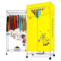 JCJ Dryer, Home Mobile Clothing Care Machine with 1000W Power Host Double-Layer Capacity 15KG Load-Bearing Thick Aluminum Alloy Bracket, (L × W × H) 75 × 45 × 153cm