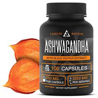 Ashwagandha - 100 Capsules 1950MG - Stress Relief - Anti Anxiety - Mood Enhancer - Organic Ashwagandha Root Powder Extract - Cortisol & Adrenal Support - Adrenal Fatigue - Thyroid Support Supplements