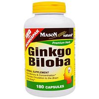 Mason Vitamins Ginkgo Biloba Capsules, 180 Count