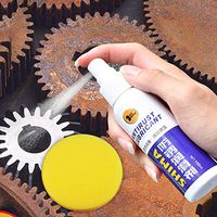 Juner Powerful Rust Remover with Sponge, Professional Rust Stain Remover Agent Non-Toxic Anti Rust Lubricant Rust Dissolver for Metal Surface Chrome Paint Car Maintenance Iron Powder Cleaning