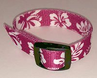 Epilepsy Life VNS (Vagus Nerve Stimulator) Wrist Band (Pink Hawaiian Luau, 9.5)