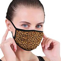 Mouth Mask Earloop Mouth Mask Comfort Polyester Breathable Mask Cheetah Pattern Pet Mask Anti-dust Mouth-Muffle - Fashion Washed Reusable Face Masks For Outdoor Cycling