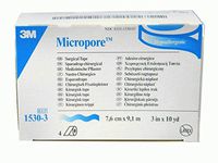 3M 1530-3 - Micropore 3" Surgical Tape, 4rl/bx