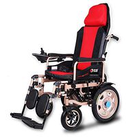 XHNICE Lightweight Foldable Power Wheelchair, Dual Function Elderly Disabled Intelligent Automatic Scooter Drive with Electric Power or Use as Manual Wheelchair
